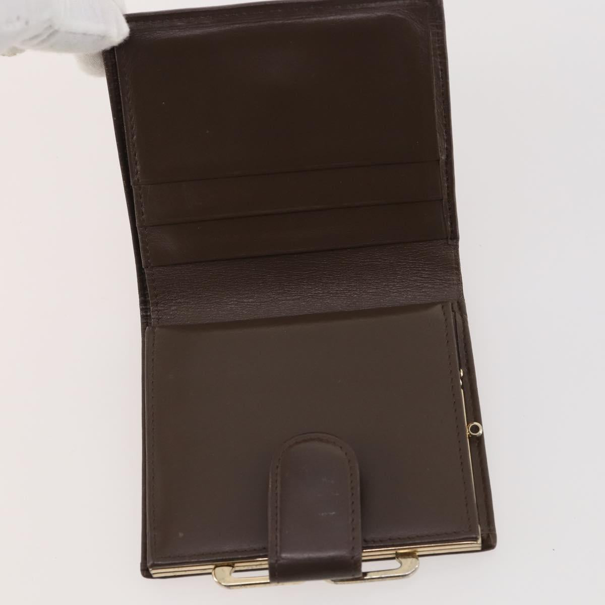 BURBERRY Nova Check Wallet Canvas Leather 10 Set Black Beige Auth CB179