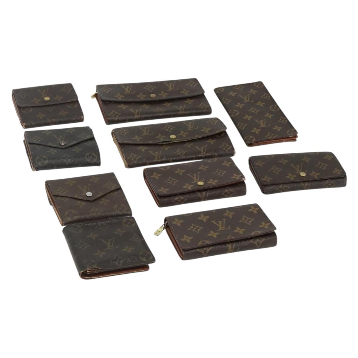 LOUIS VUITTON Monogram Wallet 10 Set LV Auth CB184