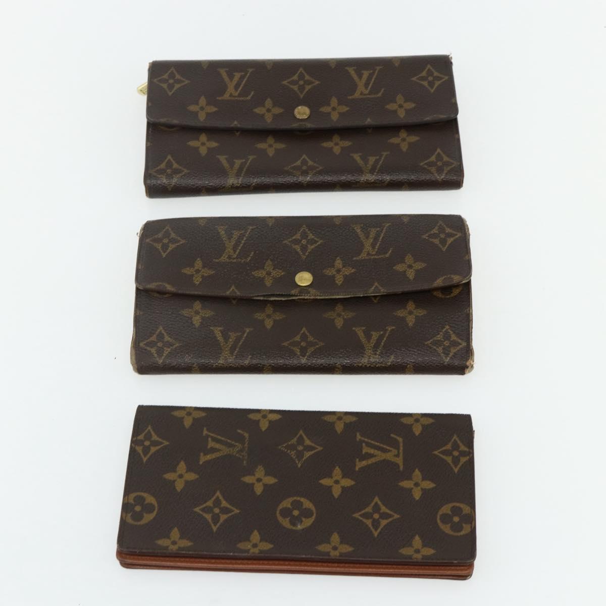 LOUIS VUITTON Monogram Wallet 10 Set LV Auth CB184