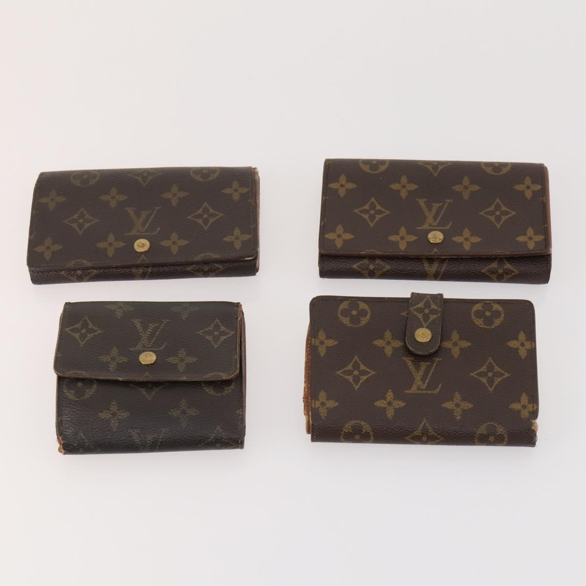 LOUIS VUITTON Monogram Wallet 10 Set LV Auth CB185