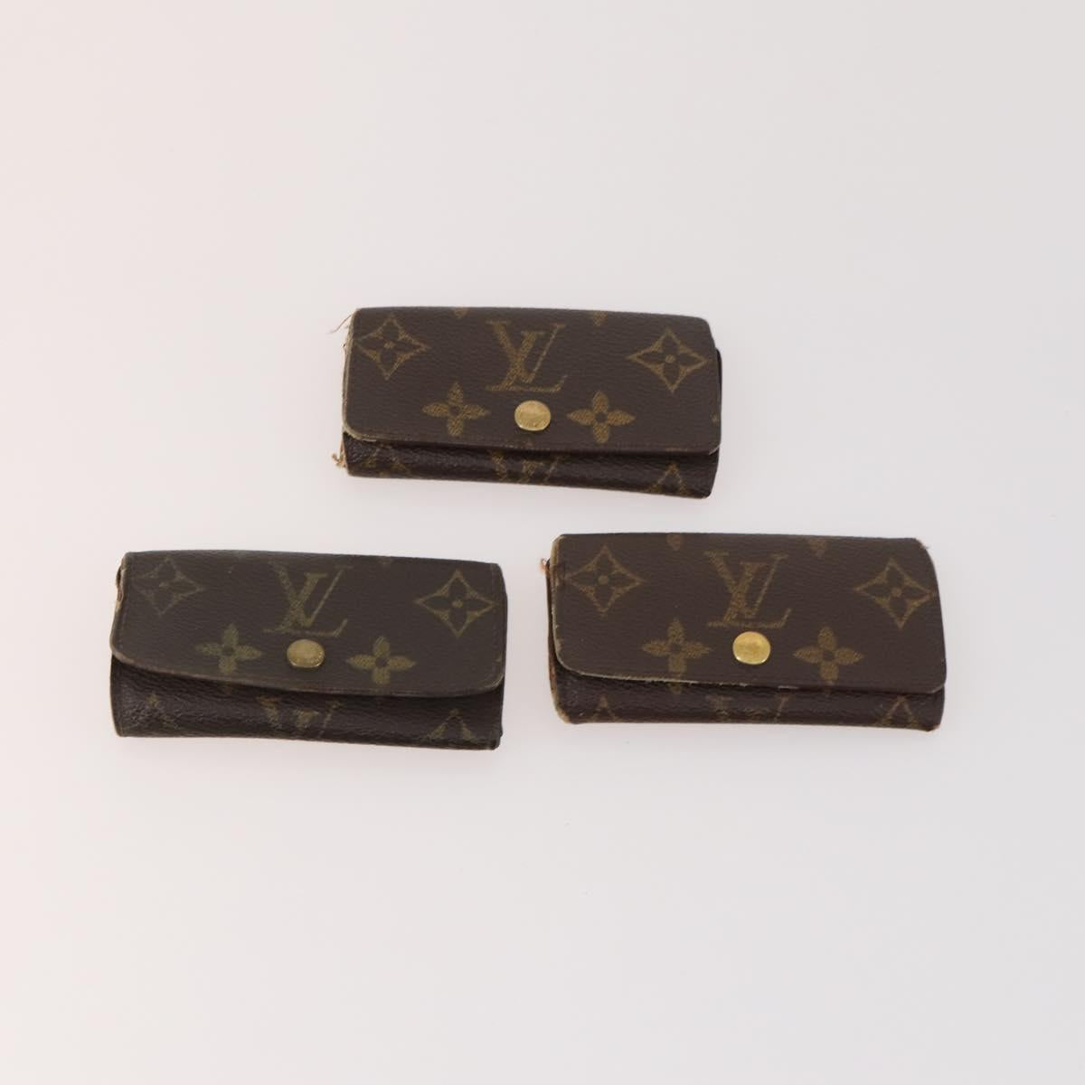LOUIS VUITTON Monogram Key Case 10 Set LV Auth CB192