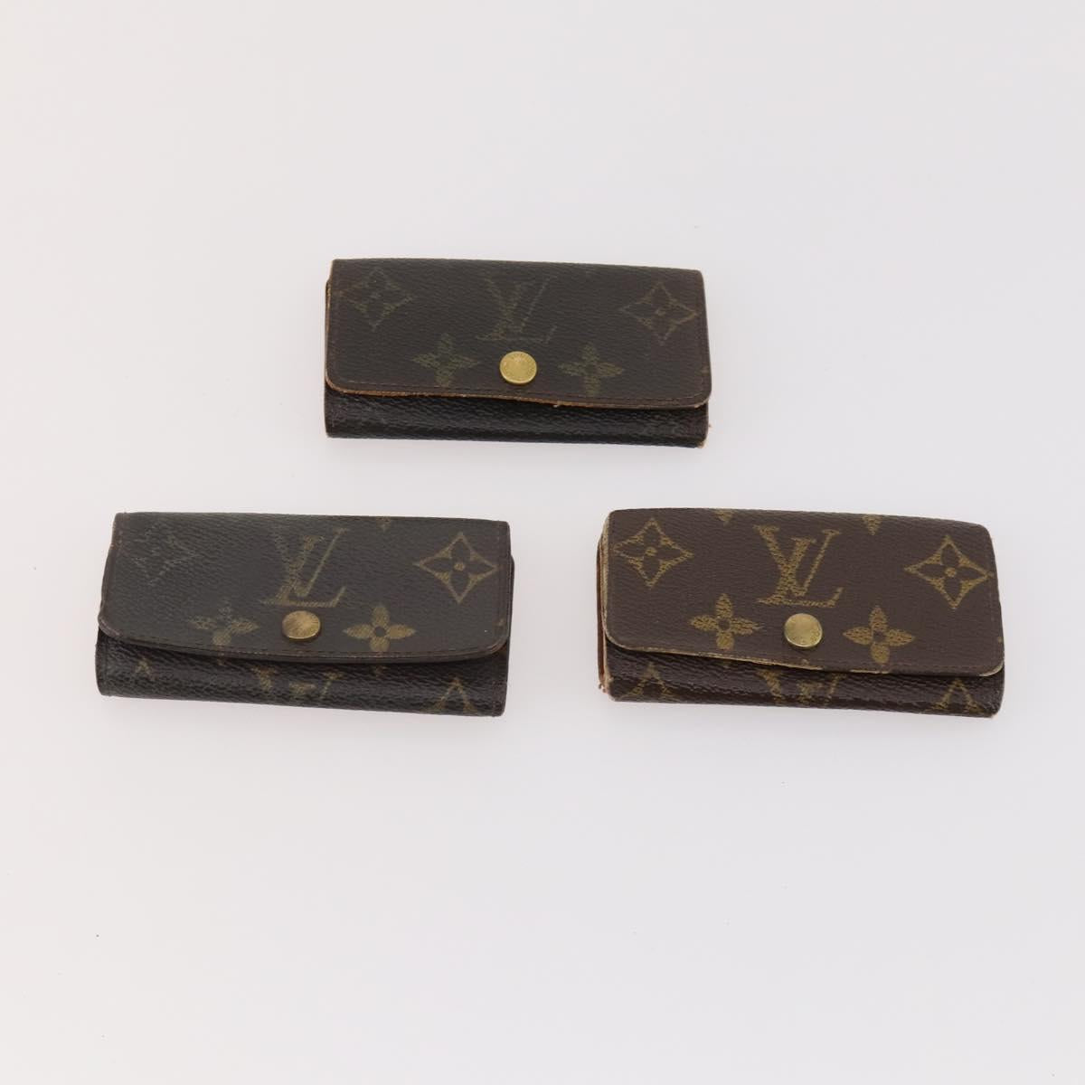 LOUIS VUITTON Monogram Key Case 10 Set LV Auth CB193