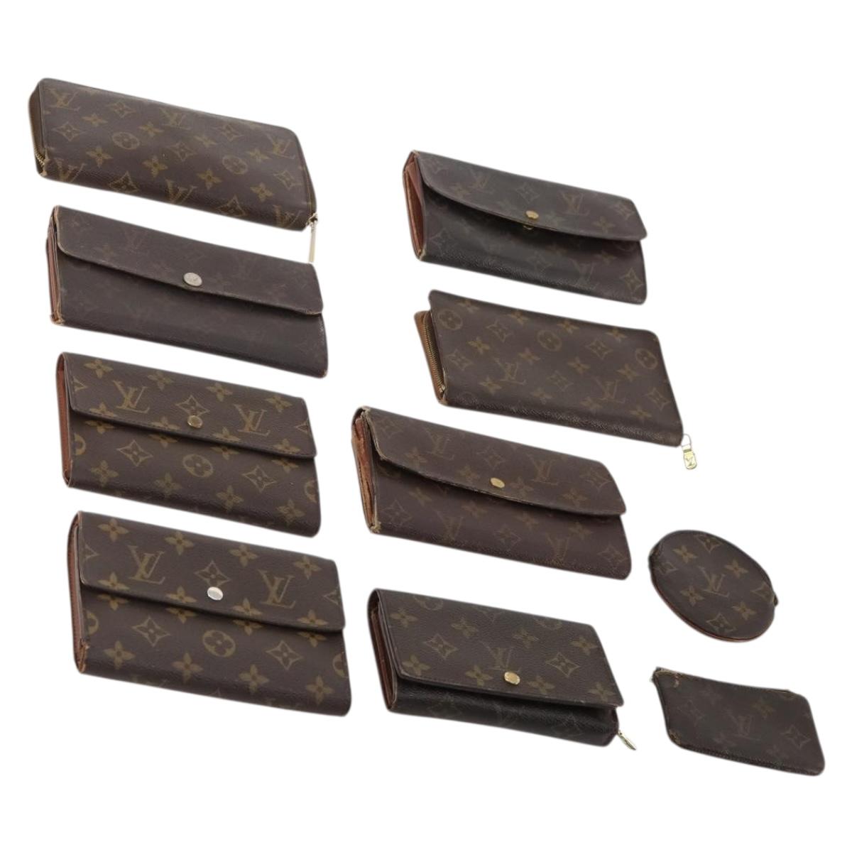 LOUIS VUITTON Monogram Wallet 10 Set LV Auth CB201