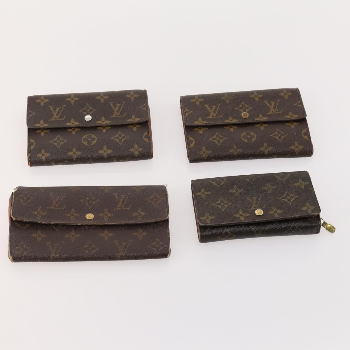 LOUIS VUITTON Monogram Wallet 10 Set LV Auth CB201