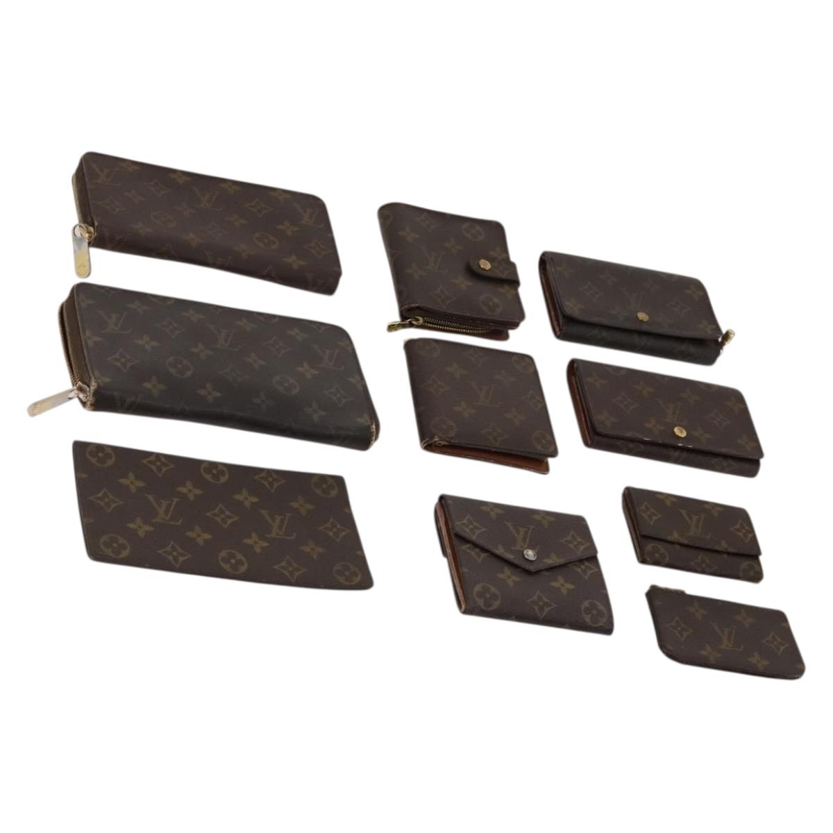 LOUIS VUITTON Monogram Wallet 10 Set LV Auth CB204
