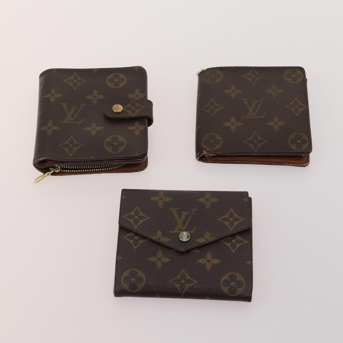 LOUIS VUITTON Monogram Wallet 10 Set LV Auth CB204