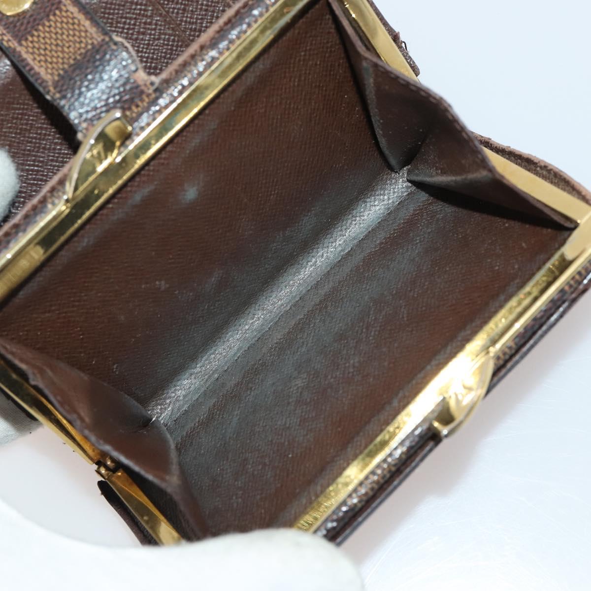 LOUIS VUITTON Damier Ebene Azur Graffit Wallet 10 Set LV Auth CB207