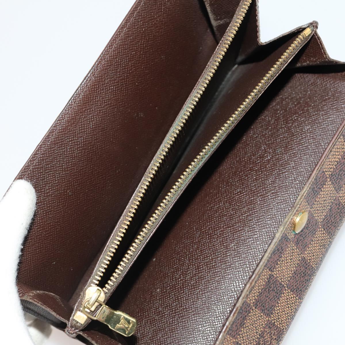 LOUIS VUITTON Damier Ebene Azur Graffit Wallet 10 Set LV Auth CB207