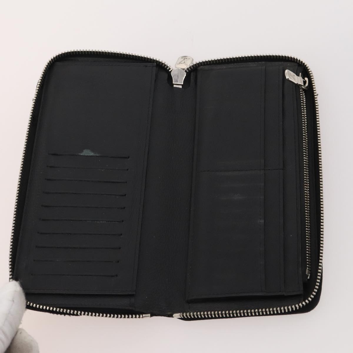 LOUIS VUITTON Taiga Wallet 10 Set Epicea Ardoise LV Auth CB209