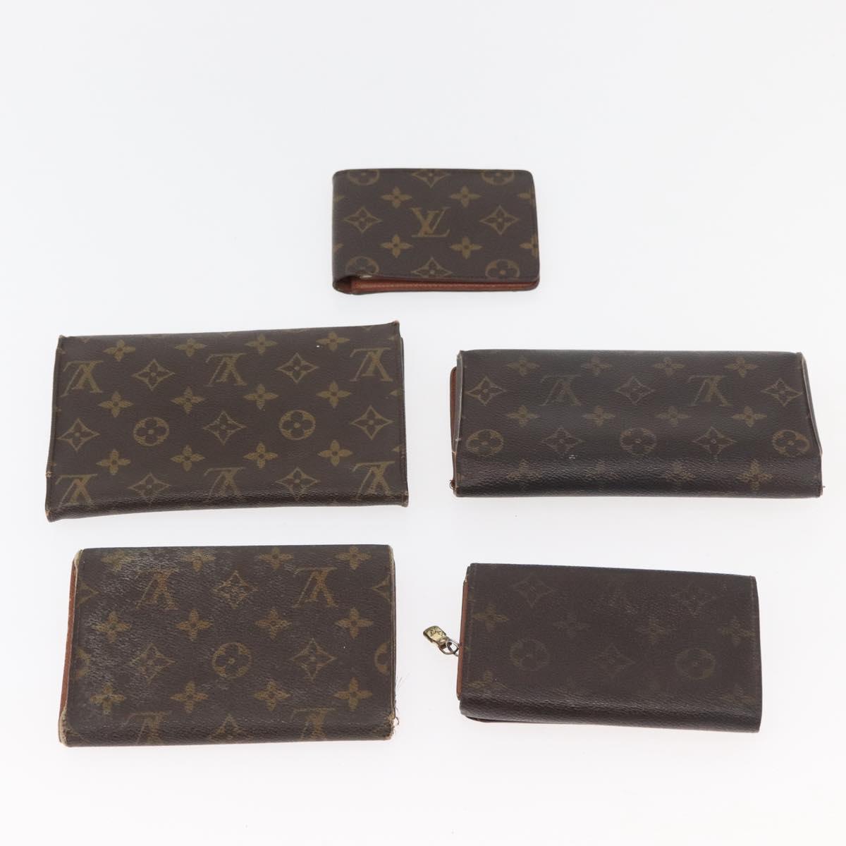 LOUIS VUITTON Monogram Wallet 10 Set LV Auth CB220