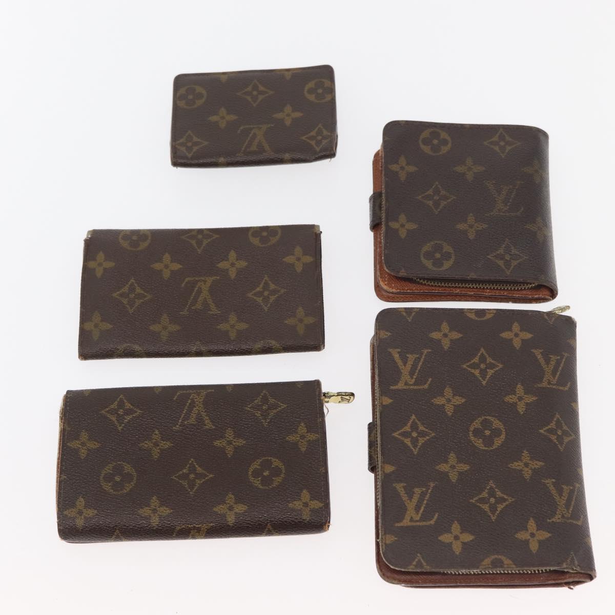 LOUIS VUITTON Monogram Wallet 10 Set LV Auth CB220