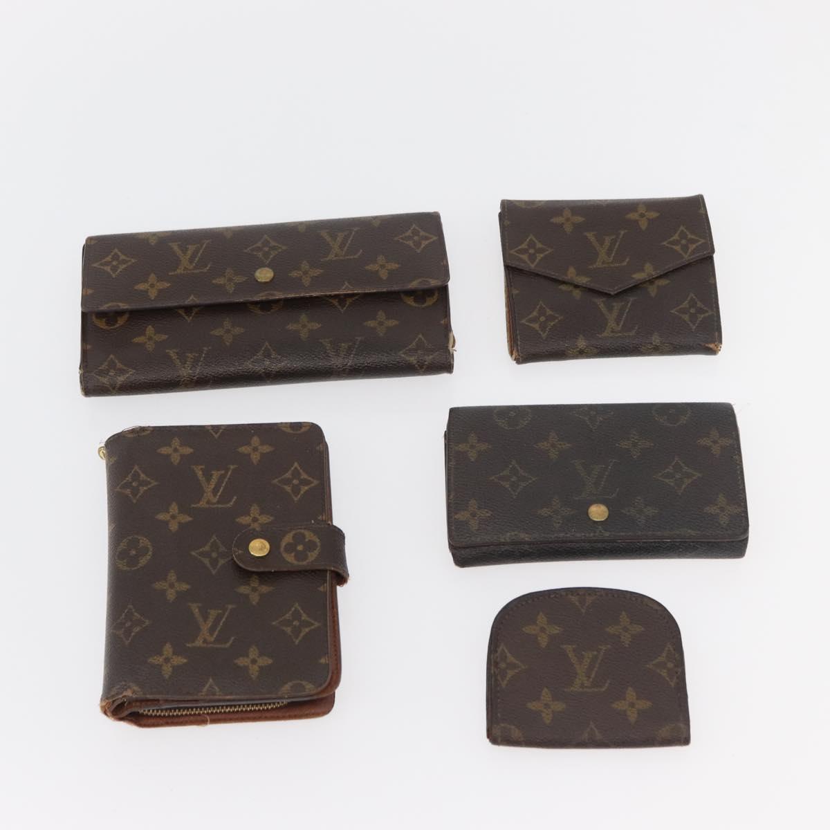 LOUIS VUITTON Monogram Wallet 10 Set LV Auth CB221