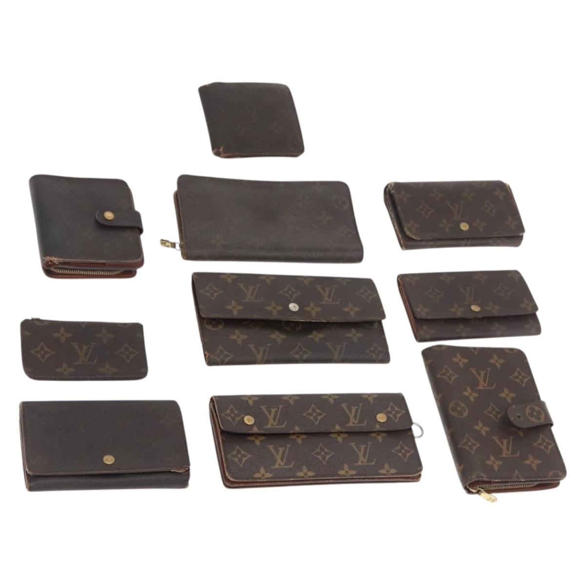 LOUIS VUITTON Monogram Wallet 10 Set LV Auth CB225