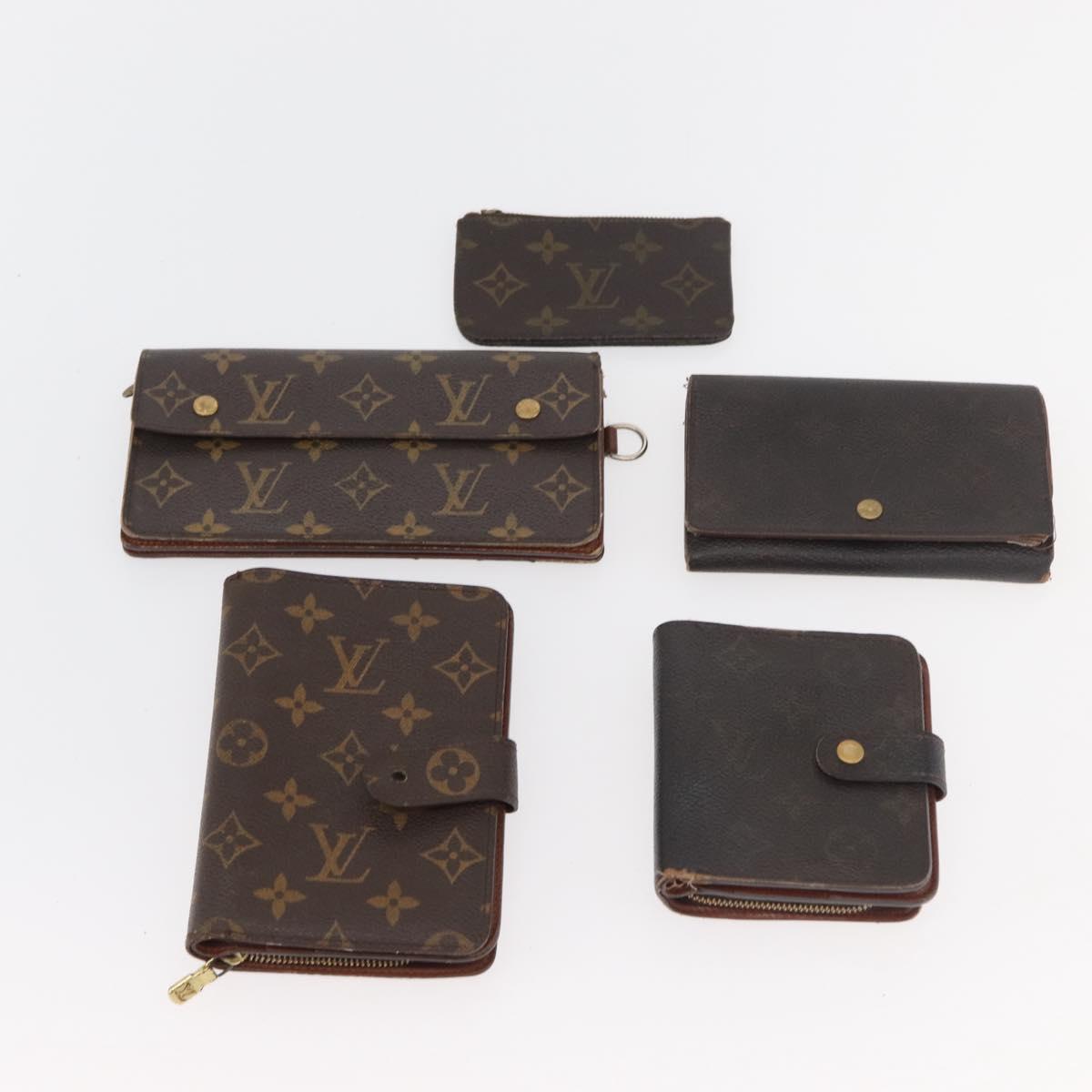 LOUIS VUITTON Monogram Wallet 10 Set LV Auth CB225