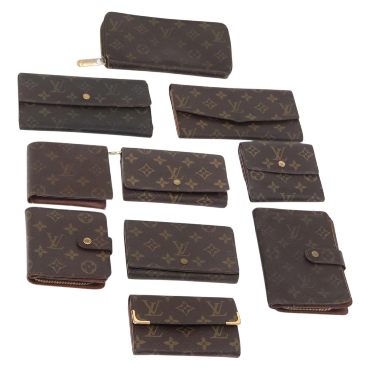 LOUIS VUITTON Monogram Wallet 10 Set LV Auth CB227