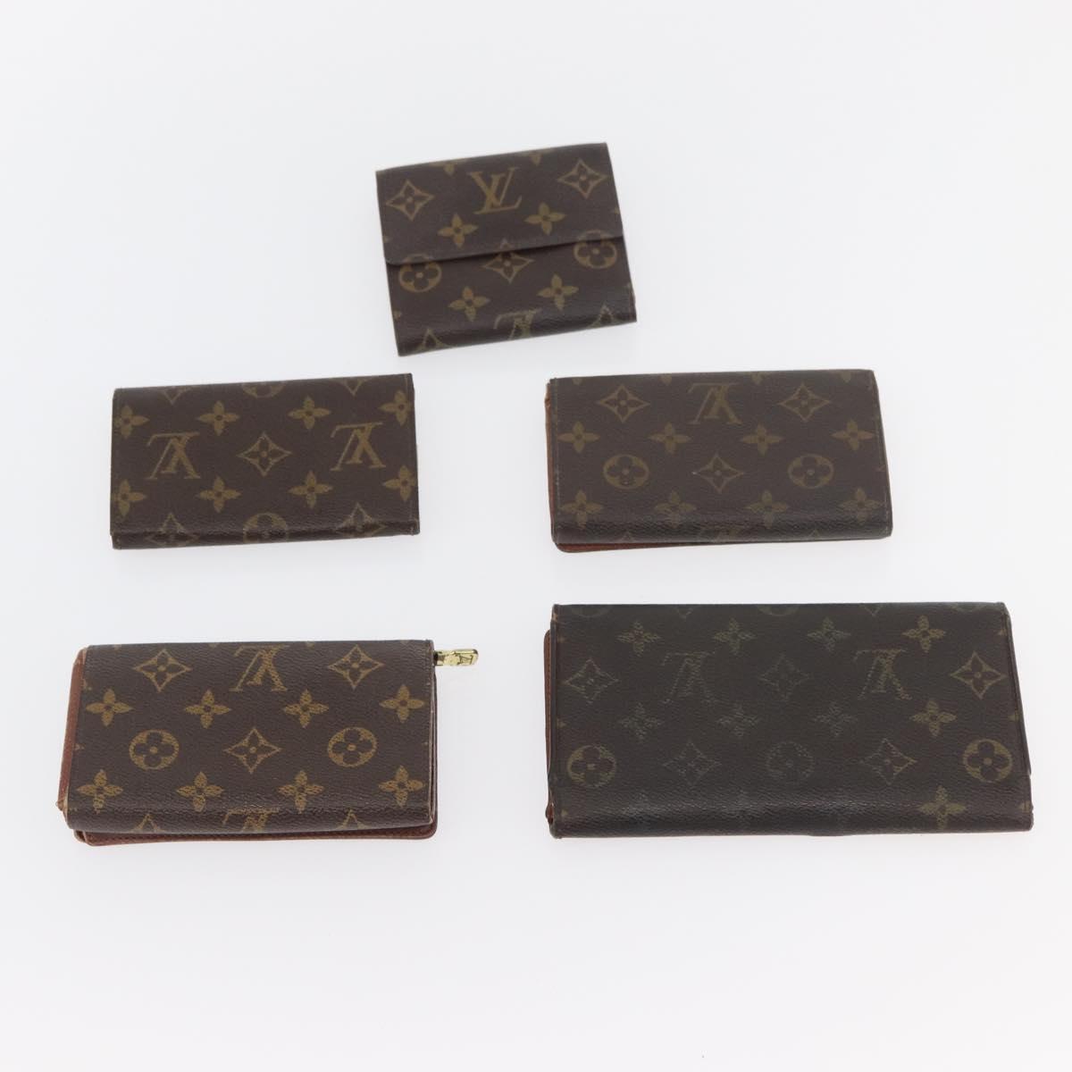 LOUIS VUITTON Monogram Wallet 10 Set LV Auth CB227