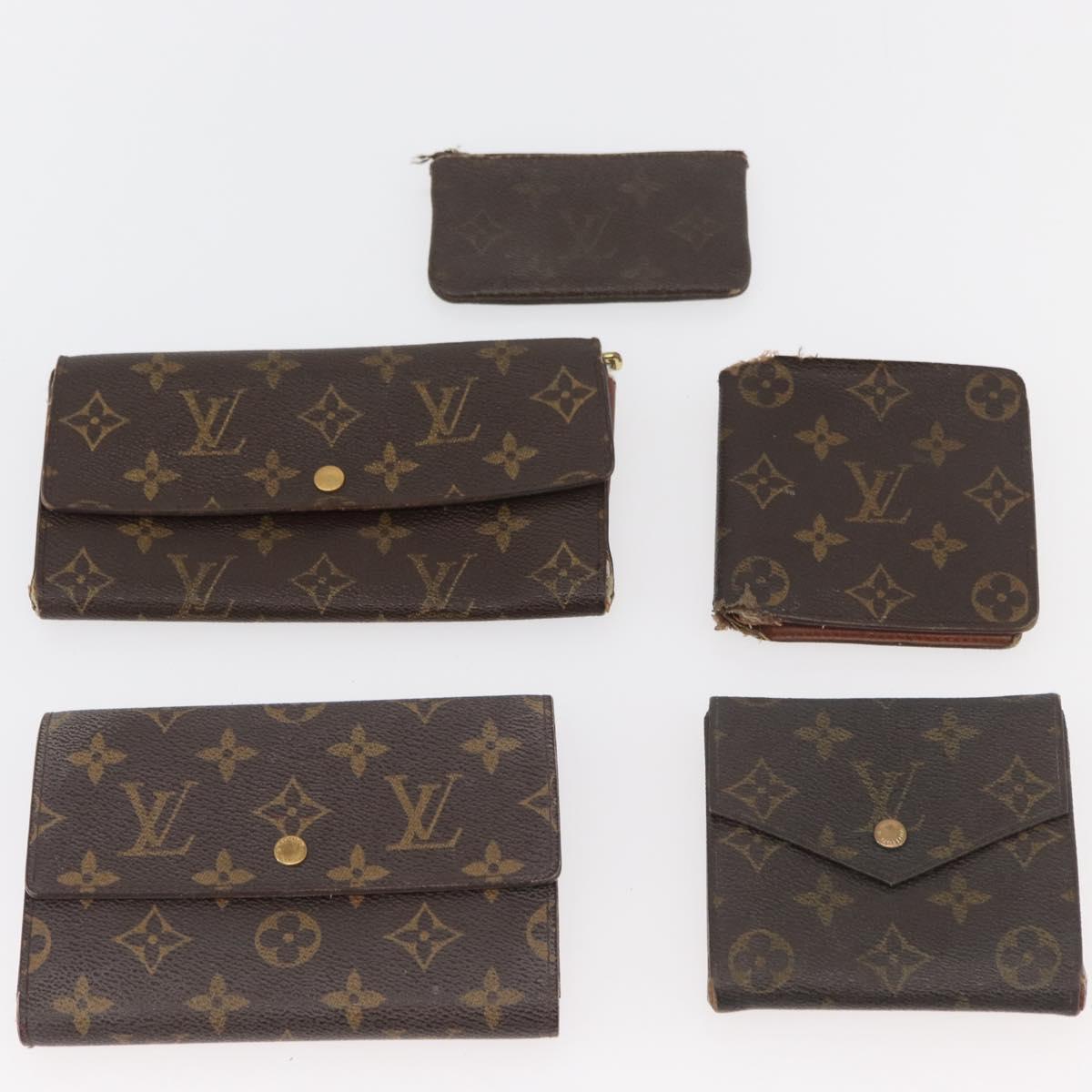 LOUIS VUITTON Monogram Wallet 10 Set LV Auth CB230