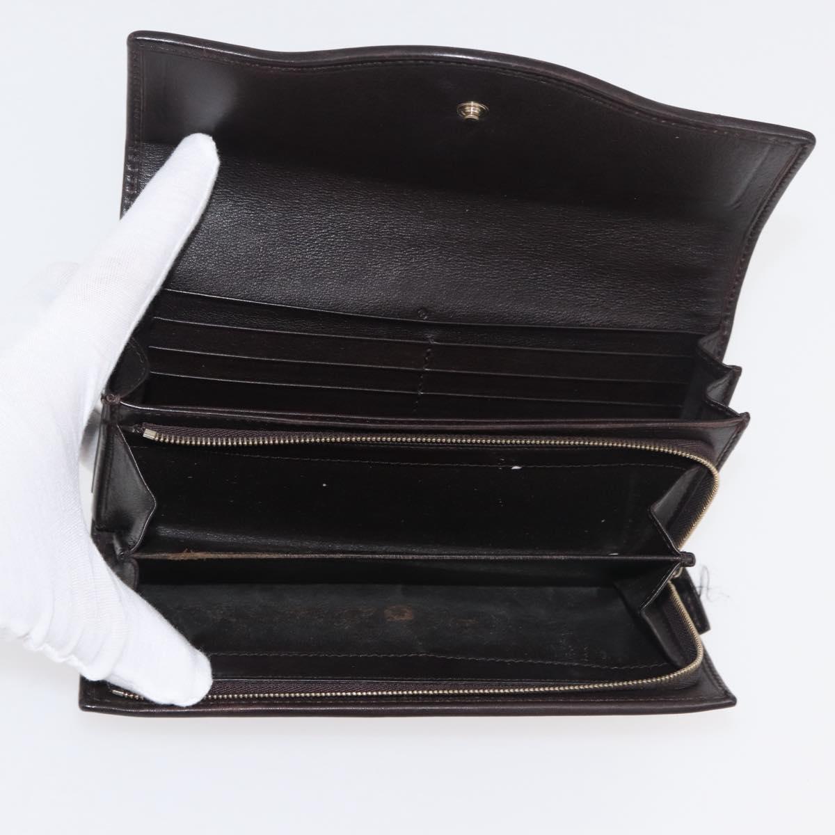 GUCCI GG Canvas Guccissima Wallet Leather 10 Set Beige Black Navy Auth CB237