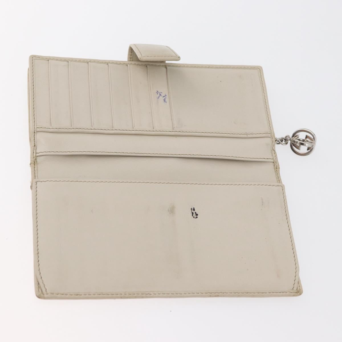 GUCCI GG Canvas Guccissima Wallet Leather 10 Set Beige Black Navy Auth CB237