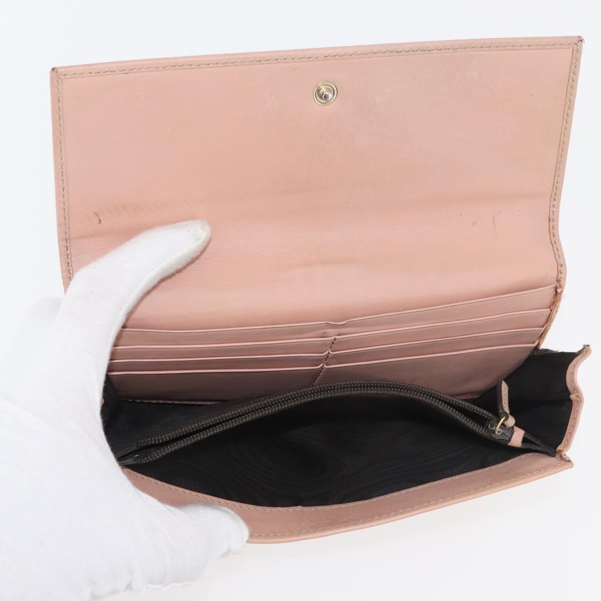 GUCCI GG Canvas Guccissima Wallet Leather 10 Set Beige Black Brown Auth CB238