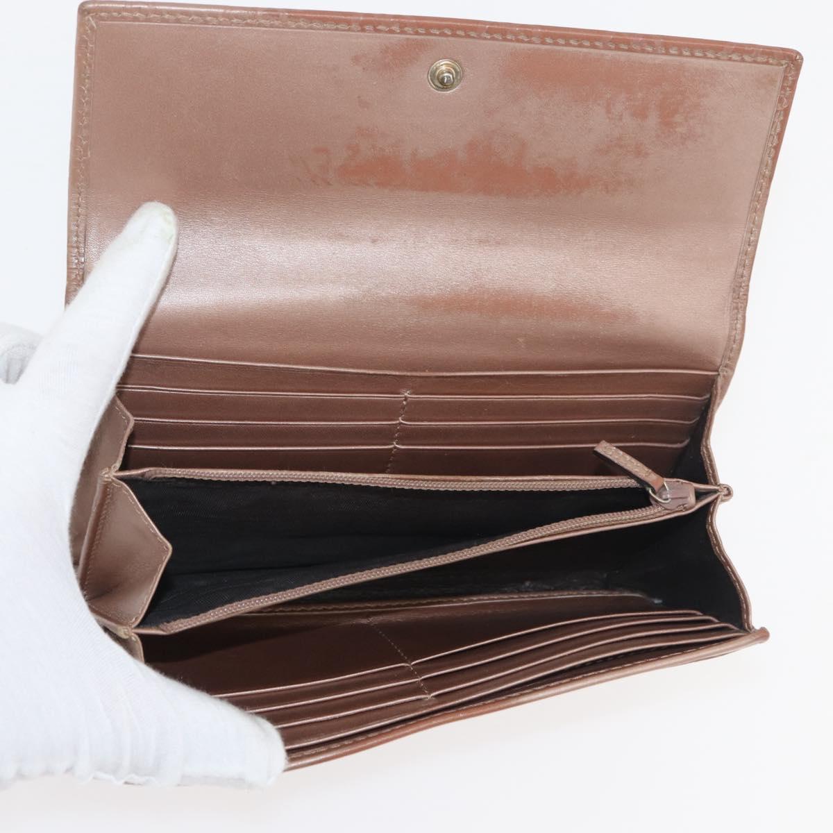 GUCCI GG Canvas Guccissima Wallet Leather 10 Set Beige Black Brown Auth CB238