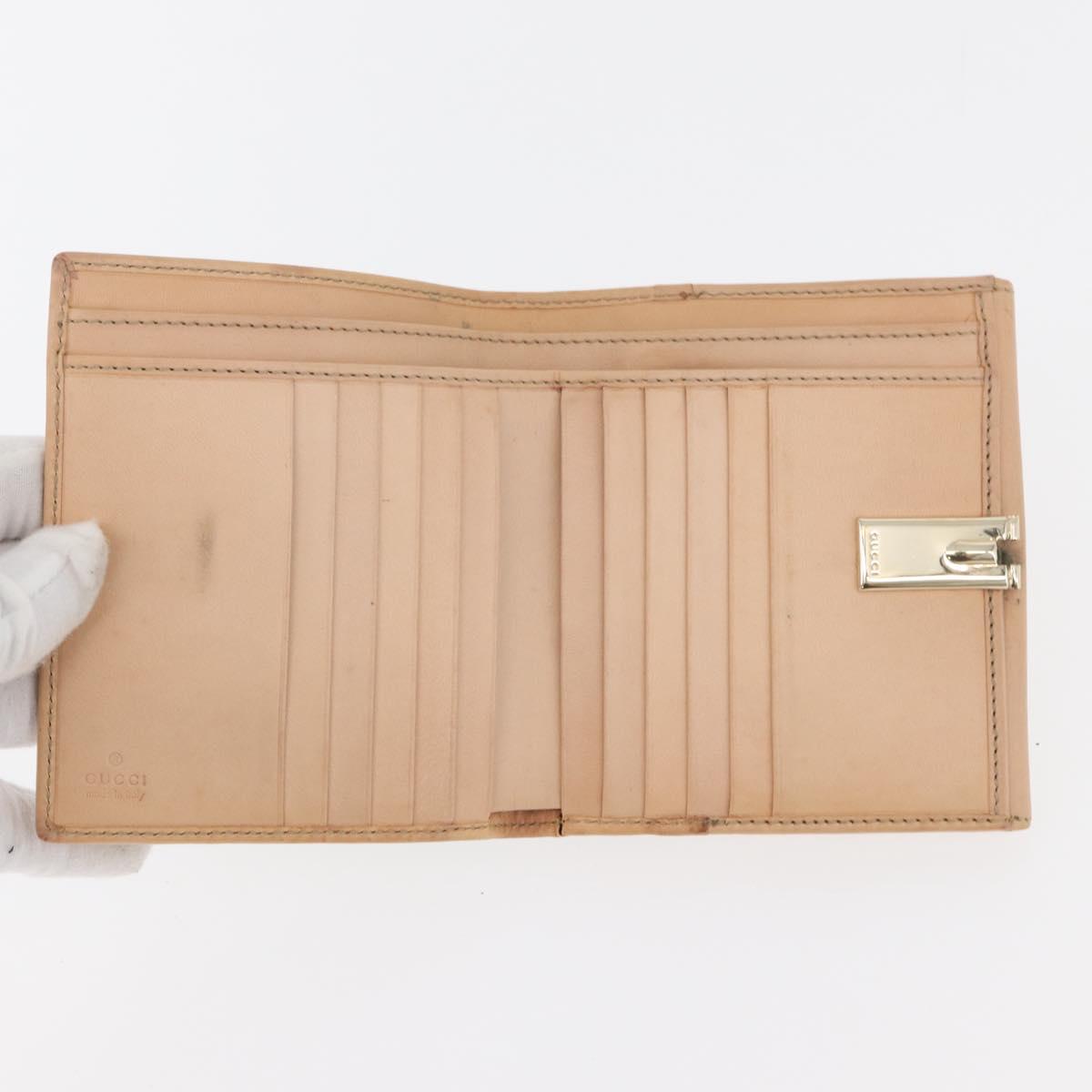 GUCCI GG Canvas Guccissima Wallet Leather 10 Set Beige Black Brown Auth CB238