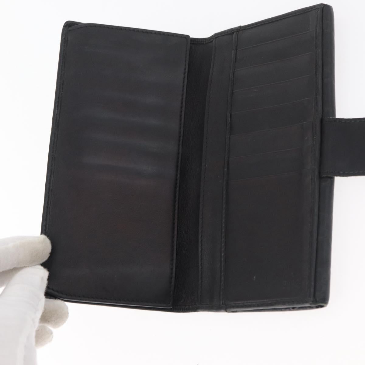 GUCCI GG Canvas Guccissima Wallet Leather 10 Set Beige Black Brown Auth CB238