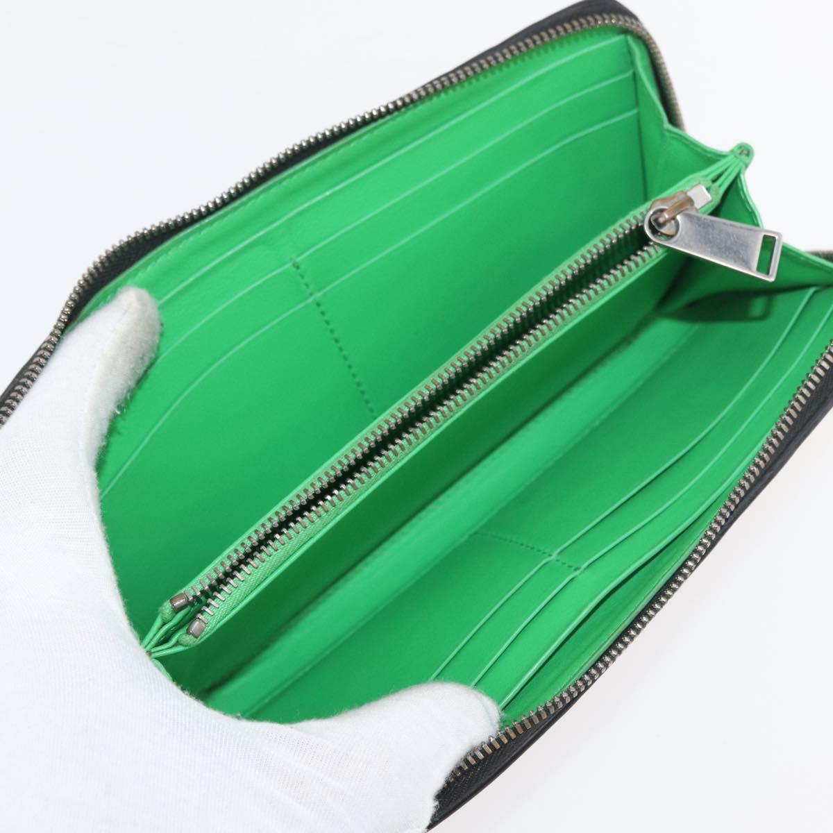 BOTTEGA VENETA INTRECCIATO Wallet Leather 10 Set Pink Green black Auth CB241