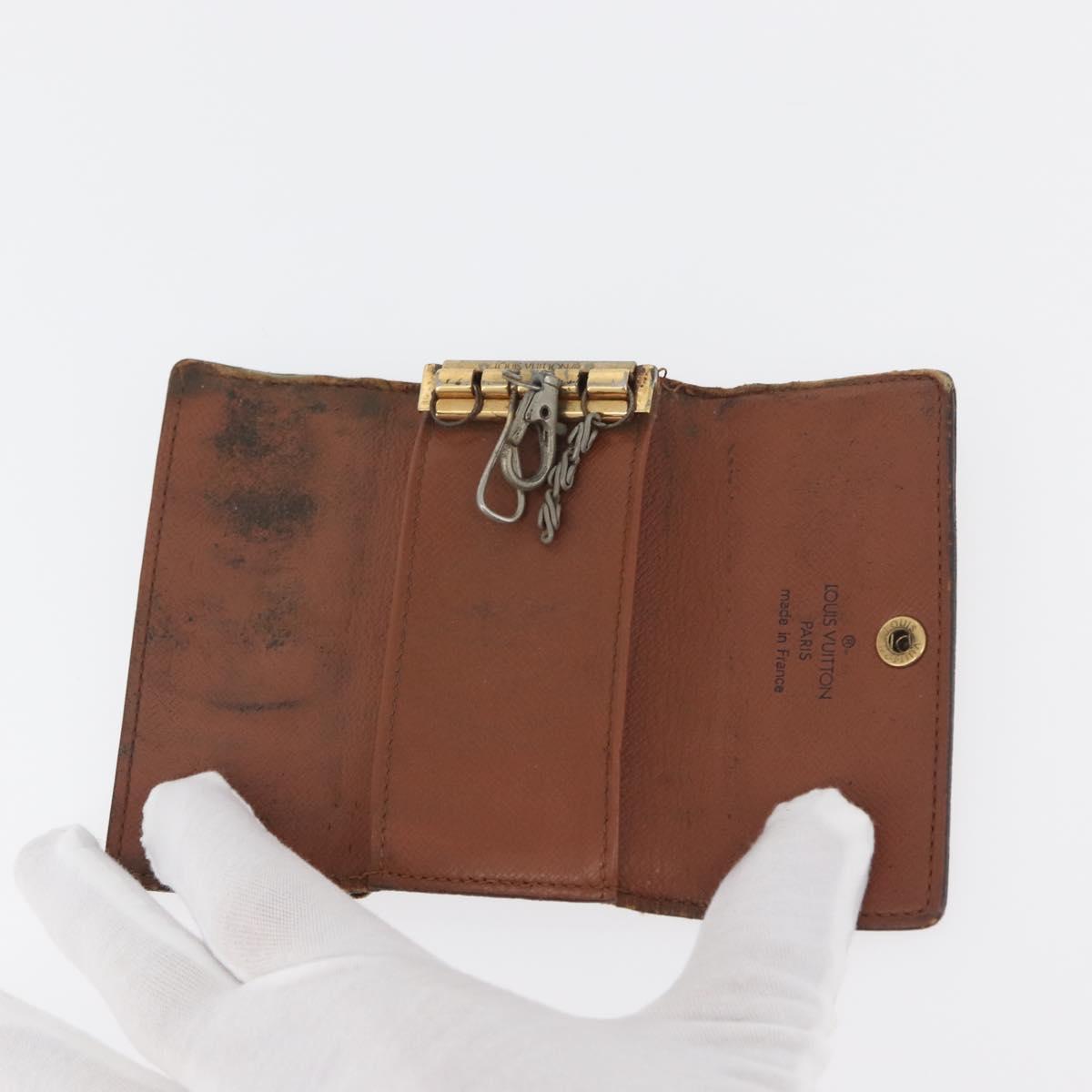 LOUIS VUITTON Monogram Key Case 10 Set LV Auth CB245