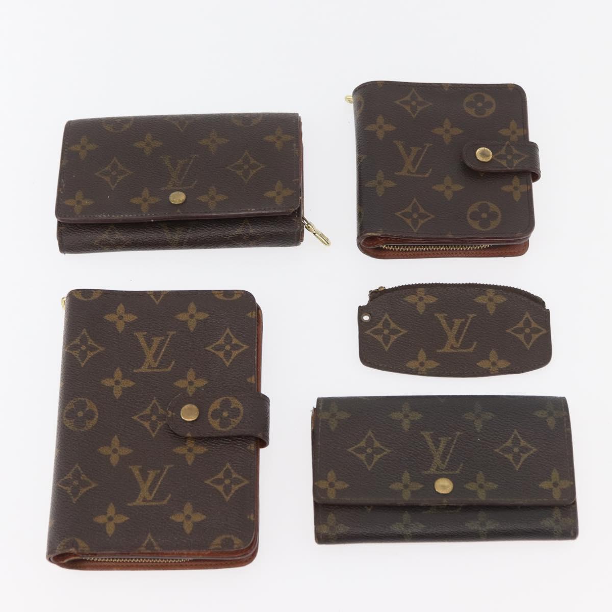 LOUIS VUITTON Monogram Wallet 10 Set LV Auth CB252