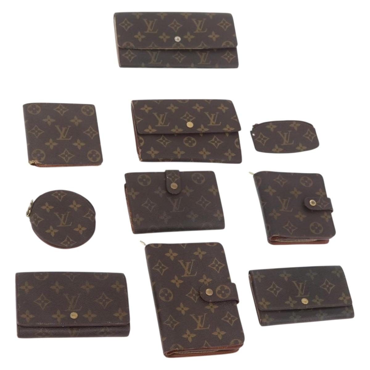 LOUIS VUITTON Monogram Wallet 10 Set LV Auth CB252