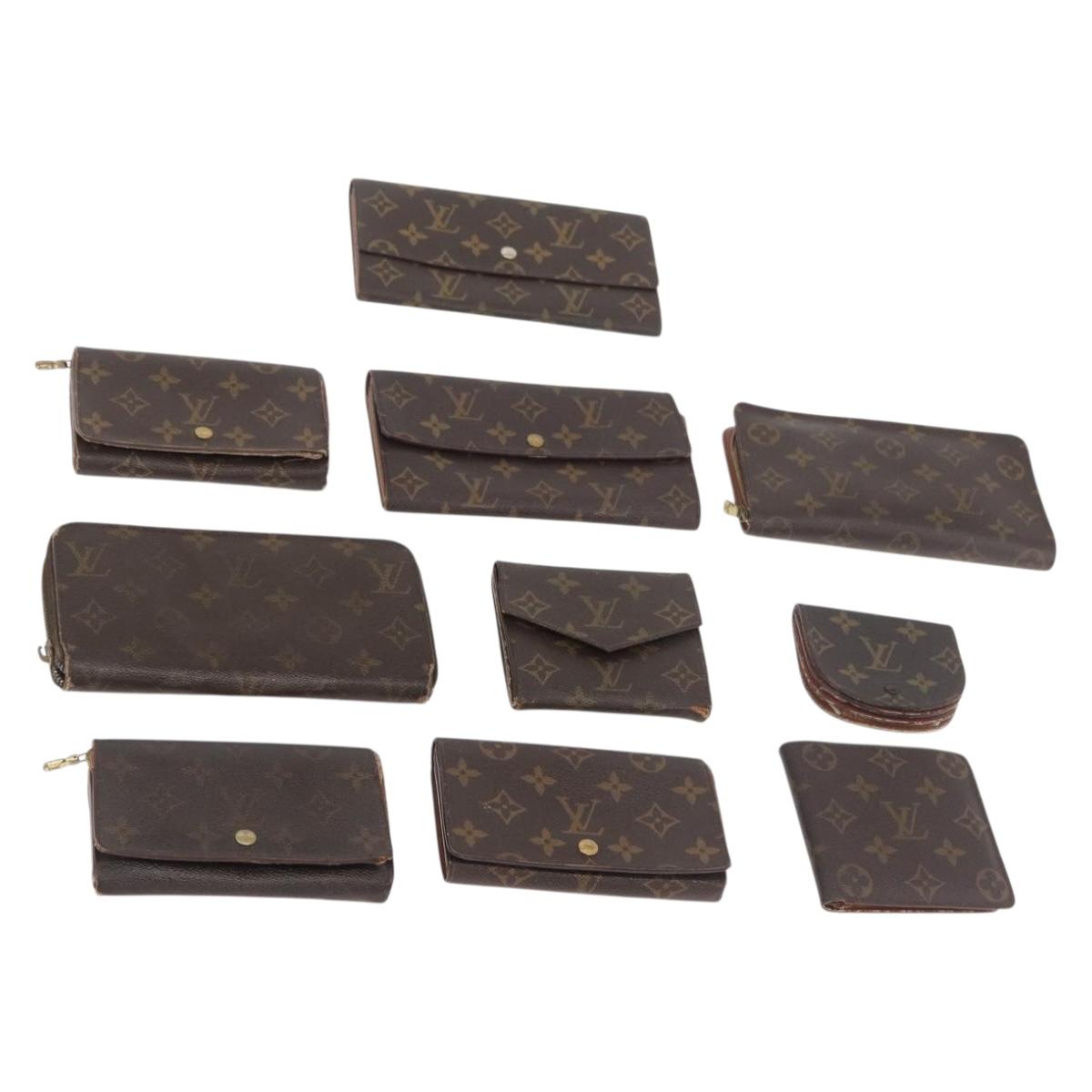 LOUIS VUITTON Monogram Wallet 10 Set LV Auth CB260