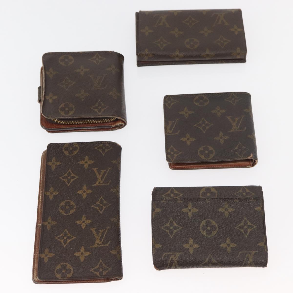 LOUIS VUITTON Monogram Wallet 10 Set LV Auth CB261