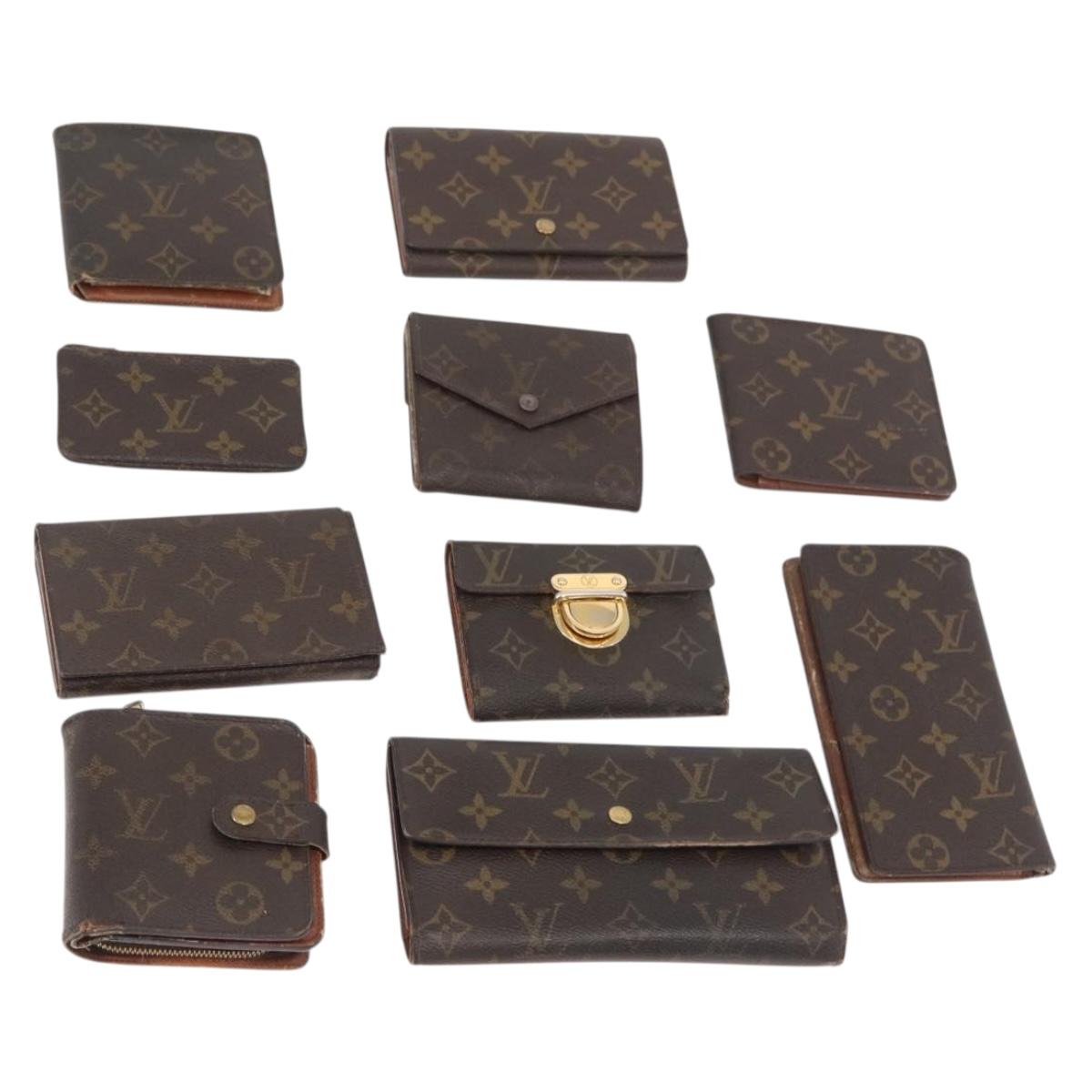 LOUIS VUITTON Monogram Wallet 10 Set LV Auth CB261