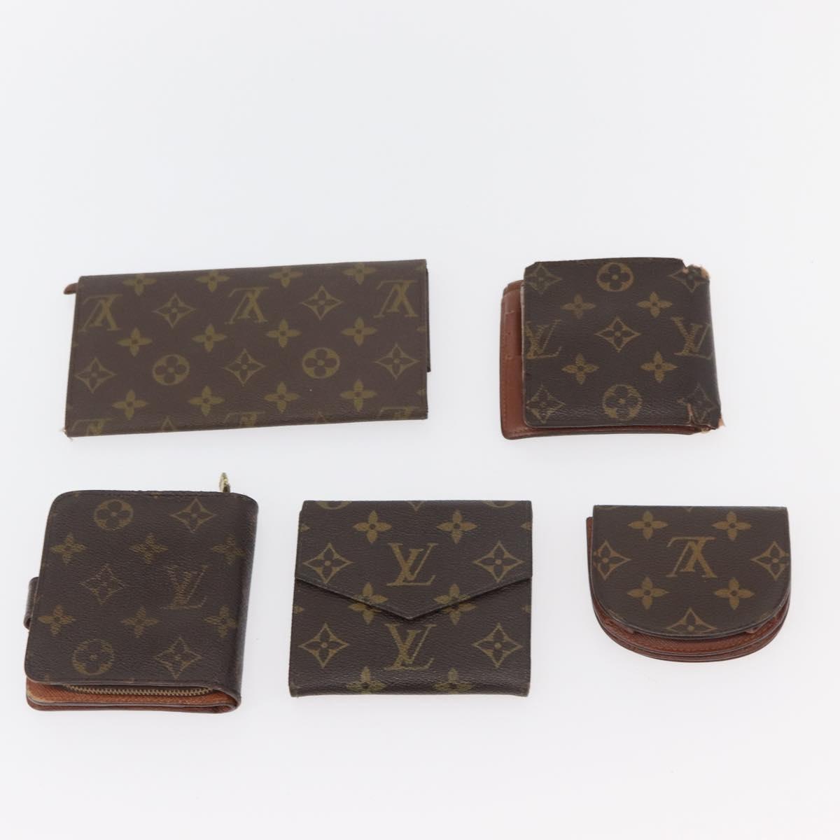 LOUIS VUITTON Monogram Wallet 10 Set LV Auth CB262