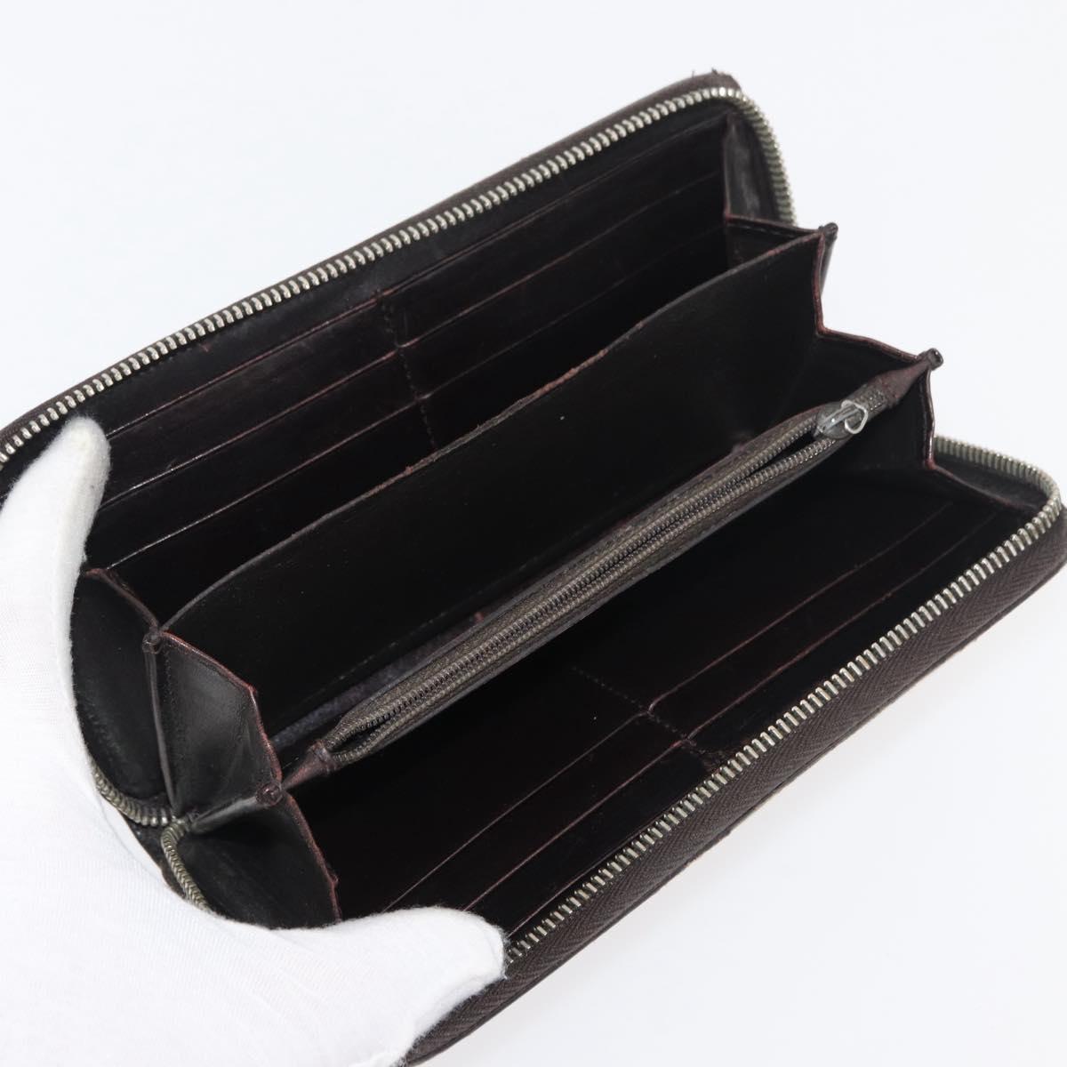 GUCCI GG Canvas Guccissima Wallet Leather 10 Set Beige Black Brown Auth CB268