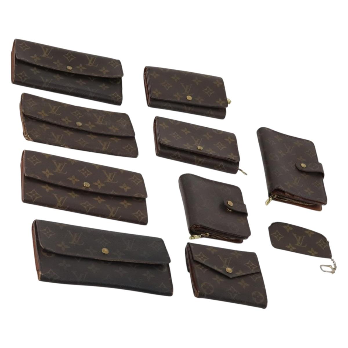 LOUIS VUITTON Monogram Wallet 10 Set LV Auth CB276