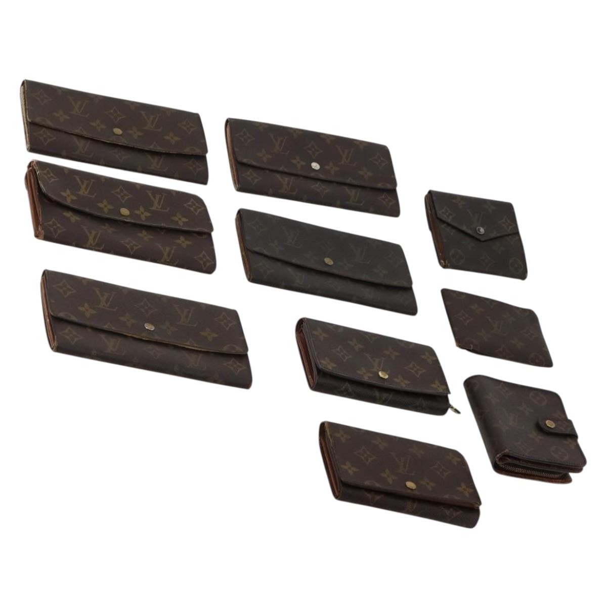 LOUIS VUITTON Monogram Wallet 10 Set LV Auth CB277