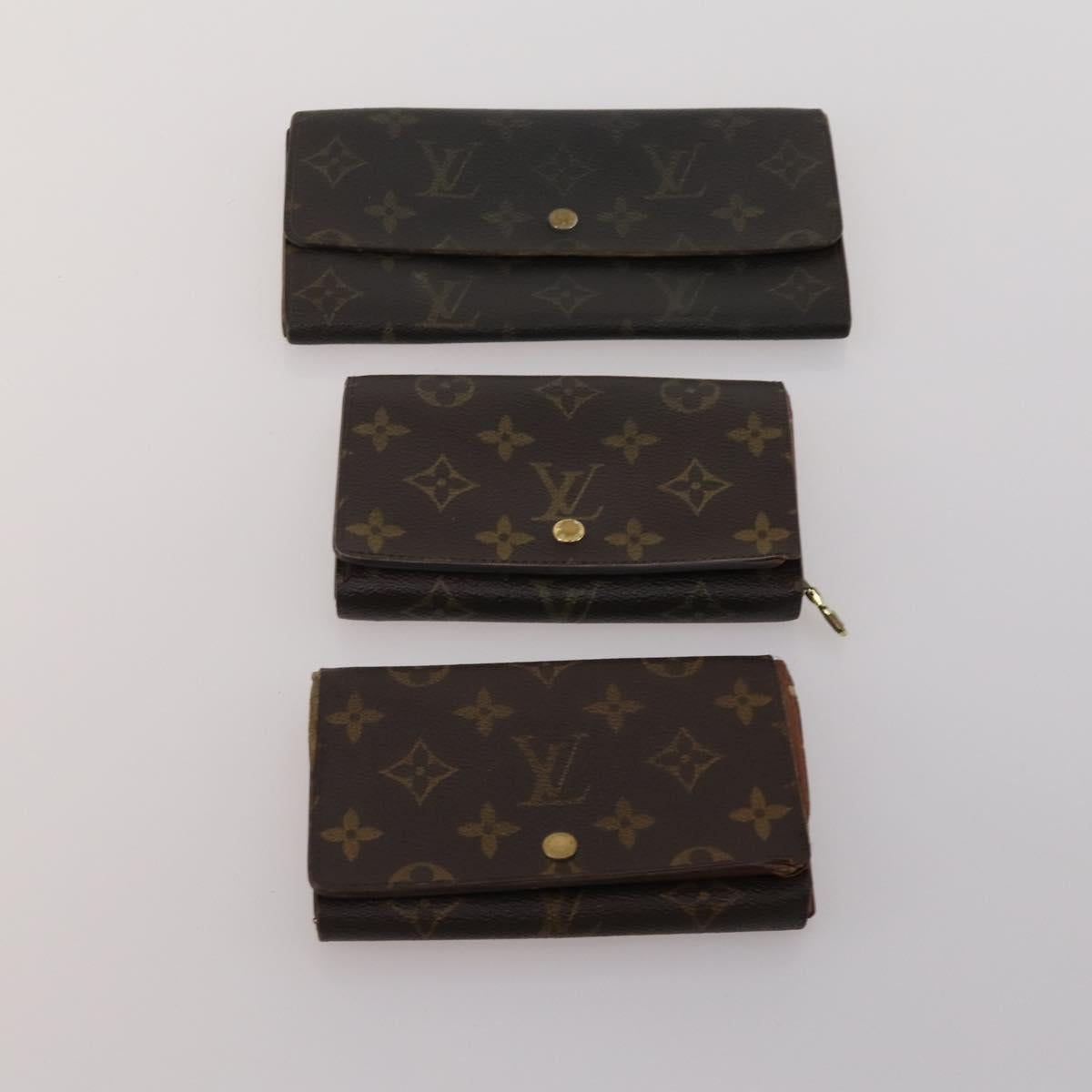 LOUIS VUITTON Monogram Wallet 10 Set LV Auth CB277