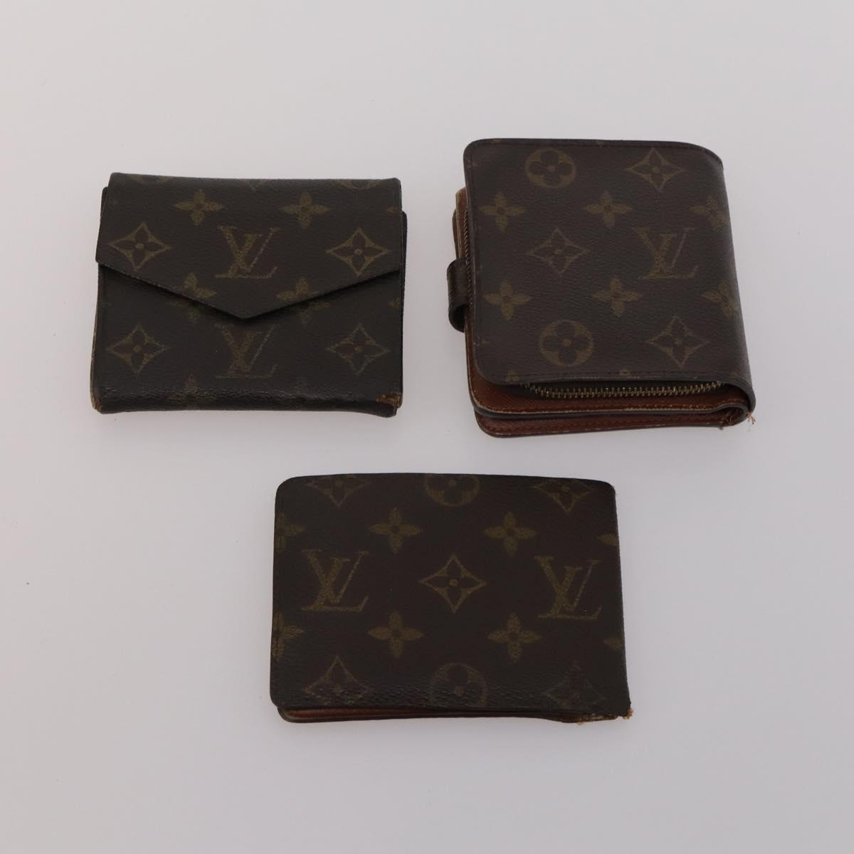 LOUIS VUITTON Monogram Wallet 10 Set LV Auth CB277