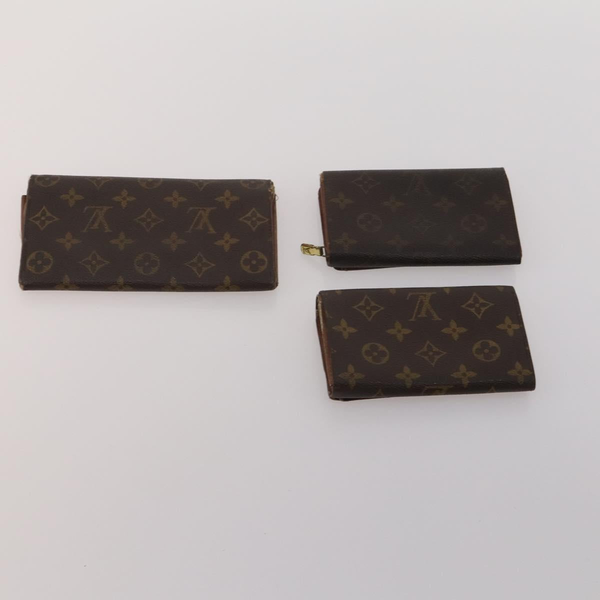 LOUIS VUITTON Monogram Wallet 10 Set LV Auth CB278