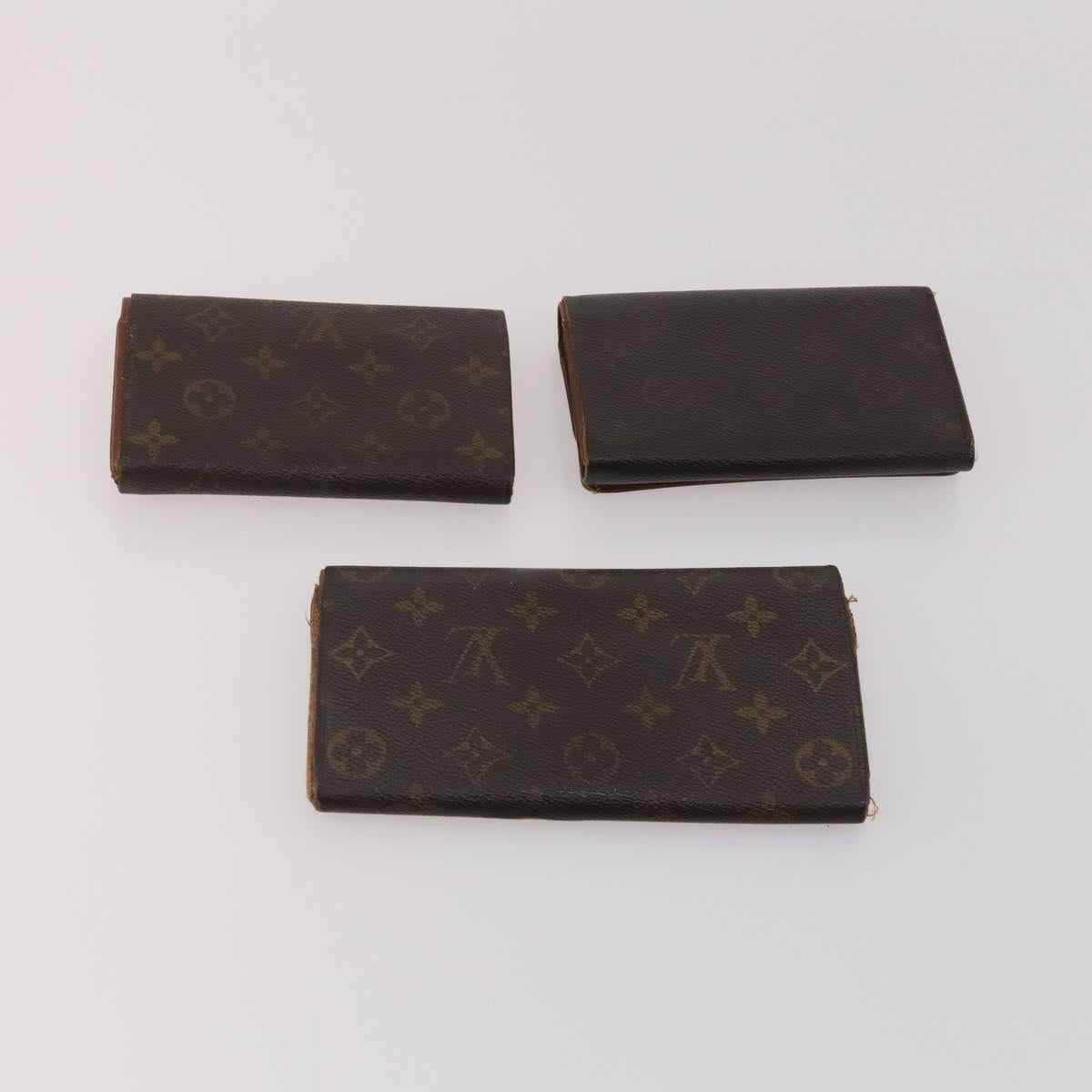 LOUIS VUITTON Monogram Wallet 10 Set LV Auth CB280