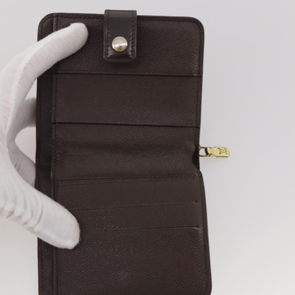 LOUIS VUITTON Damier Ebene Wallet 10 Set LV Auth CB281