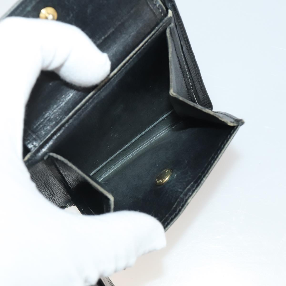 LOUIS VUITTON Epi Wallet 10 Set Black Red LV Auth CB282