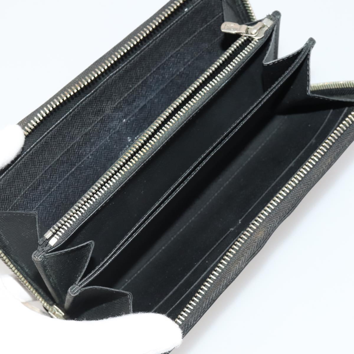 LOUIS VUITTON Epi Wallet 10 Set Black Red LV Auth CB283