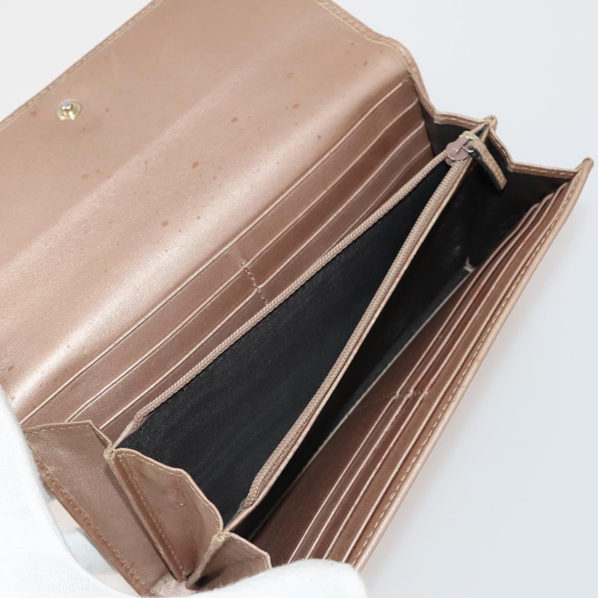 GUCCI GG Canvas Wallet Leather 10 Set Black Beige pink Auth CB288