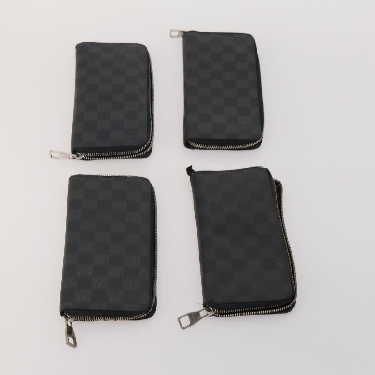 LOUIS VUITTON Damier Graphite Wallet 10 Set LV Auth CB303