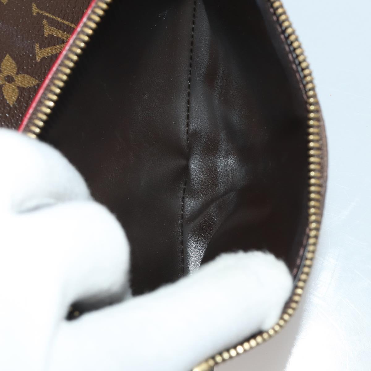 LOUIS VUITTON Monogram Wallet Leather 10 Set Black LV Auth CB304
