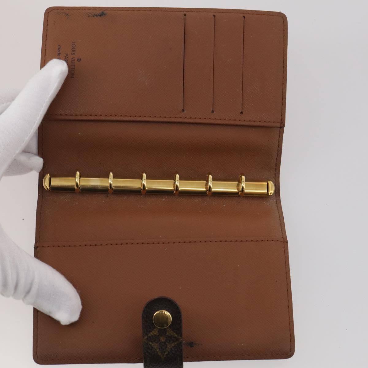 LOUIS VUITTON Monogram Agenda PM Day Planner Cover 10 Set LV Auth CB305