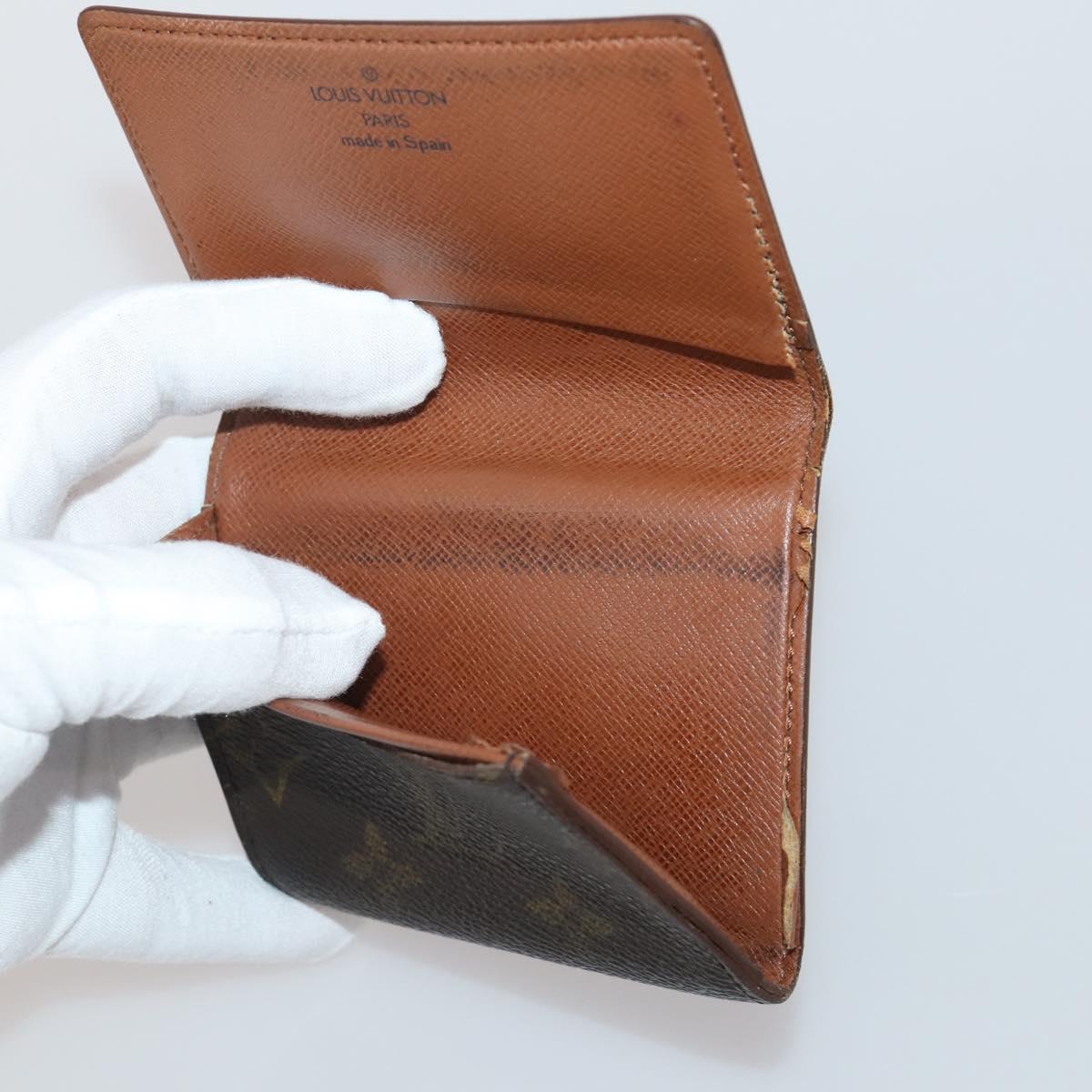 LOUIS VUITTON Monogram Card Case 10 Set LV Auth CB306